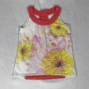 Justice Floral Lace & Sequins Sleeveless Top (8)